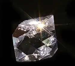 Quartz Herkimer - Comté de Herkimer, New York (États-Unis) (2&nbsp;×&nbsp;1,3&nbsp;cm).