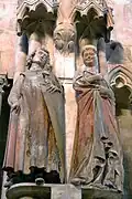 Statue d'Hermann Ier et de son épouse Reglindis, cathédrale de Naumbourg