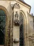 Abside, niche à statue.