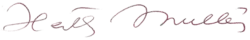 signature de Herta Müller