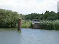 Hertogswetering, entrée du siphon au-dessous du Burgemeester Delenkanaal