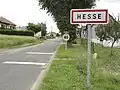 Entrée de la commune.