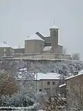 L'église enneigée en hiver