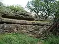 Galettes de grès et sentier