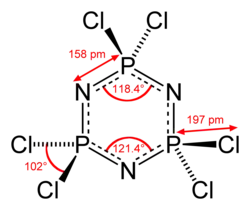Image illustrative de l’article Hexachlorophosphazène