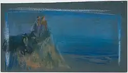 High Point, pastel sur papier gris (18.7 x 33 cm).