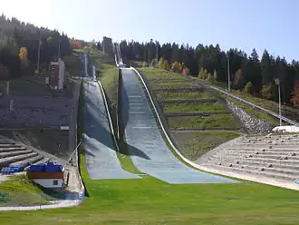Tremplin de saut à ski du Praz à Courchevel