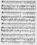 Second page de la partition (avec paroles)