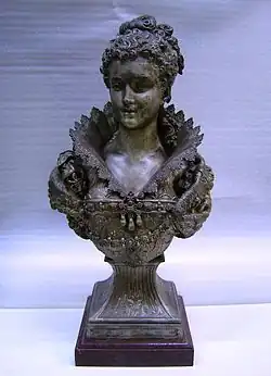 Hippolyte Moreau, Buste de femme, Vilanova i la Geltrú, bibliothèque-musée Víctor Balaguer.
