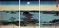 Lune au-dessus de Kanazawa (préfecture de Kanagawa).