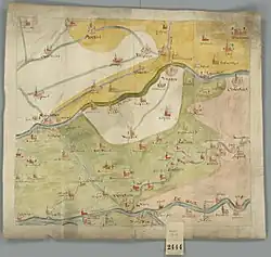 La région de Vianen au XVIe&nbsp;siècle.
