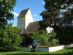 L'église Heilig-Kreuz&nbsp;(de) à Fröttmaning.