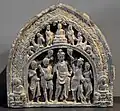 Le mariage du prince Siddhartha. Gandhara. IIIe – IVe siècle. Schiste. Museum Rietberg, Zurich.