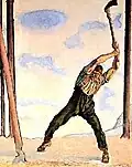Ferdinand Hodler : Le Bûcheron (1910)