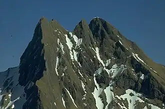 Vue de la Höfats depuis le Kegelkopf vers le sud-ouest.