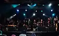 Pipe band pour Hogmanay à Inverness.