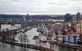 Le port de Holešovice.