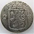 Avers d'un double hollandais de 1774