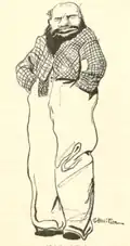 Caricature d'Hollitzer par lui-même.