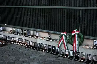 Mur à la mémoire des victimes