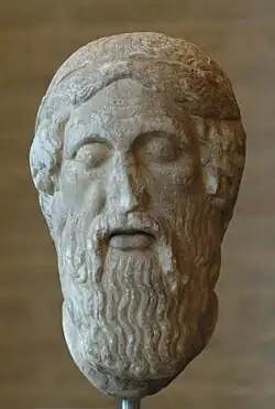 Homère, copie romaine de l'original du Ve siècle av. J.-C.
