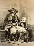 Homme de Saint-Thoix [Saint-Thois] (dessin de 1848, François Hippolyte Lalaisse, Galerie armoricaine)