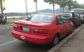 Honda Civic « Coupé ». Vue de l'arrière.