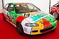 Honda Civic 3 portes exposée au Circuit de Suzuka gagnante de la catégorie JTC-3 (+ 1600cc) du Japanese Touring Car Championship édition 1993&nbsp;(en).