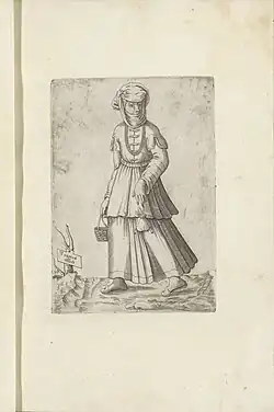 Femme hongroise, de la série Omnium fere gentium (1569).