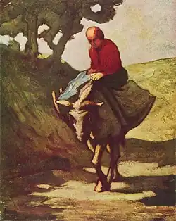 Honoré Daumier : Retour du marché.