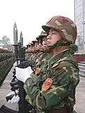Gardes d'honneur à Nankin en 2009. La tenue de camouflage est le Type 99.