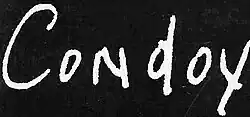 signature de Honorio García Condoy