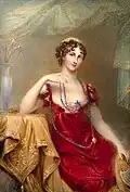 Aquarelle sur ivoire par Anne Mee (vers 1813).