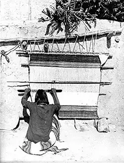Tisserand Hopi en 1879.