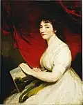 Miss Mary Linwood, vers 1800, Victoria and Albert Museum