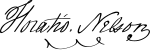 Signature de Horatio Nelson