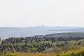 Vue de Québec depuis le haut de la Côte de la Miche, à Saint-Joachim, environ 40&nbsp;km à l'est de Québec.