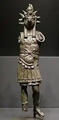 Horus légionnaire-empereur. Bronze. H. 26,5 cm. IIe siècle EC. Louvre