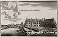 Façade sur jardin de l'hôtel de Bretonvilliers à la pointe est de l'île Notre-Dame1652.