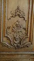 Boiseries de la salle à manger de l'Hôtel de Noirmoutier, Paris