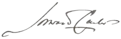 signature de Howard Carter