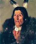 Chef sioux en robe de buffle, avant 1933
