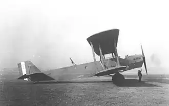 Vue de l'avion.