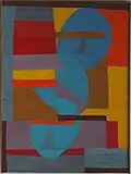 Trois Têtes, 1970, huile sur toile.