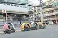 Rickshaws.
