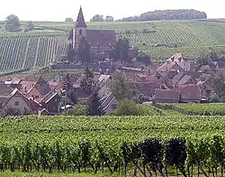 Hunawihr et son église fortifiée.