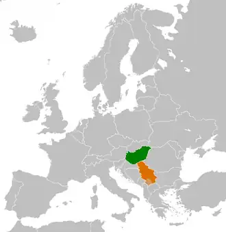 Hongrie et Serbie