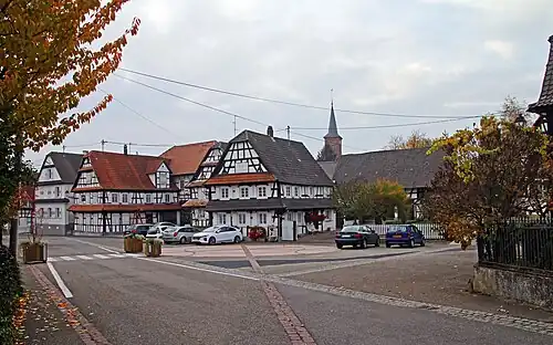 Rue principale du village.