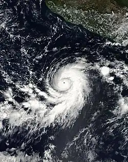 L'ouragan Sergio, le 15 novembre 2006 vers 17h25 UTC