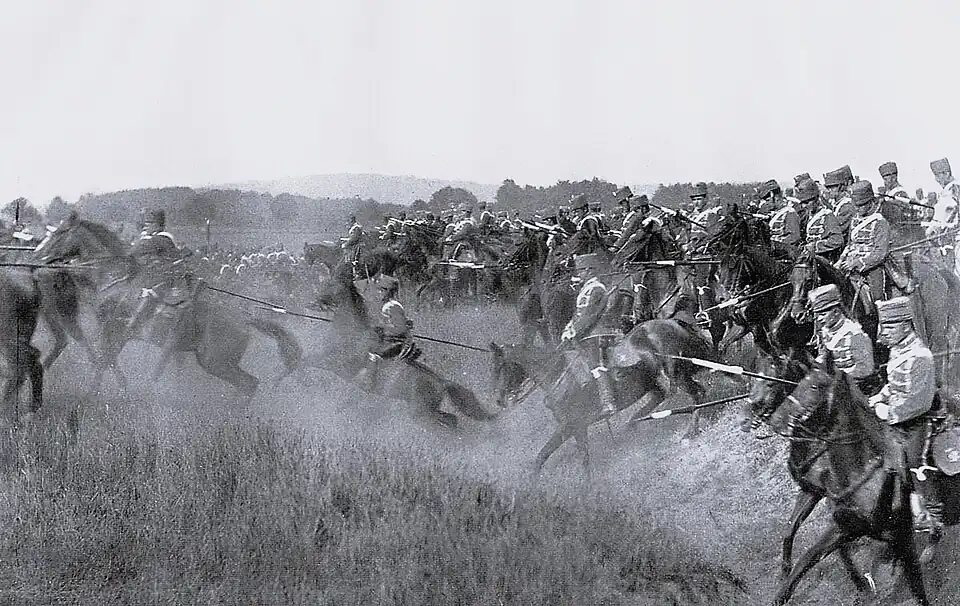 Charge de hussards.